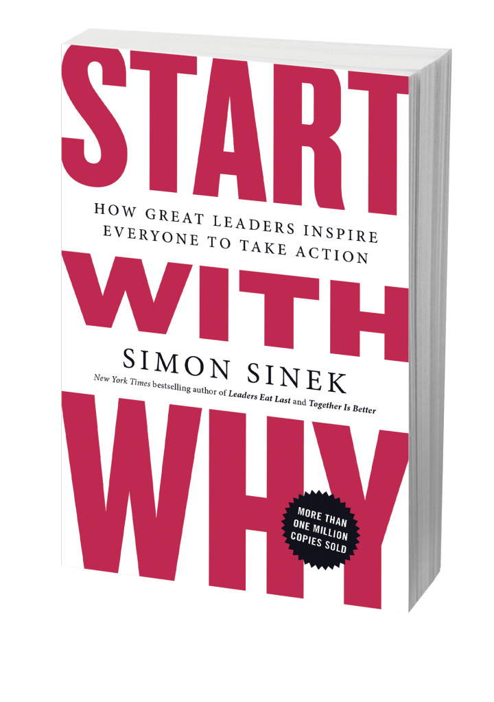 Simon Sinek's New York Times Bestselling book: Start With Why - How Great Leaders Inspire Everyone To Take Action