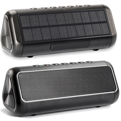 A solar-powered bluetooth speaker, an ideal holiday gift for your tech-savvy friends