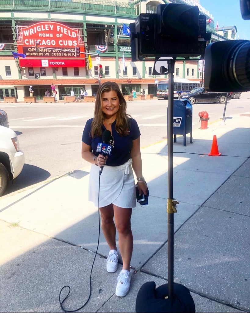 Lexi Sutter, from NBC Chicago, reporting from the Chicago Cubs' stadium - Wrigley Field